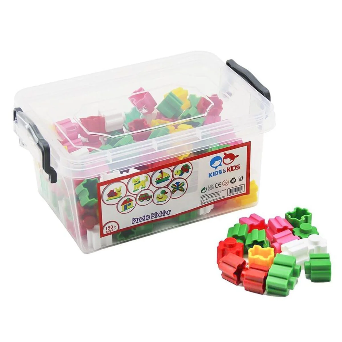 STR-114 KİDS KİDS 150 PARÇA PUZZLE BLOKLAR KOLİ 25 PK Fiyatı, Yorumları ve Özellikleri