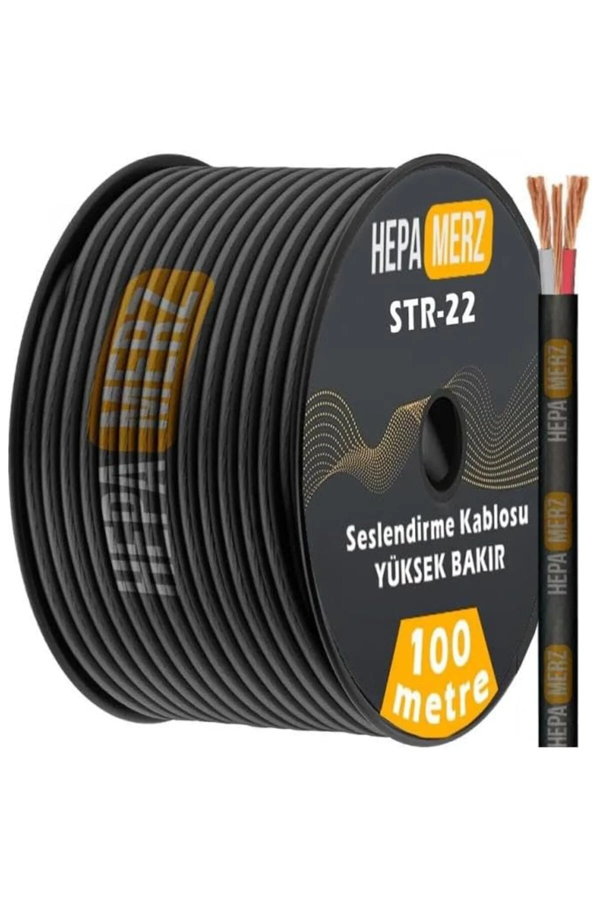 Str-22 Stereo Mikrofon Kablosu 2x0.22 mm Ses Kablosu 100 Mt. (%10