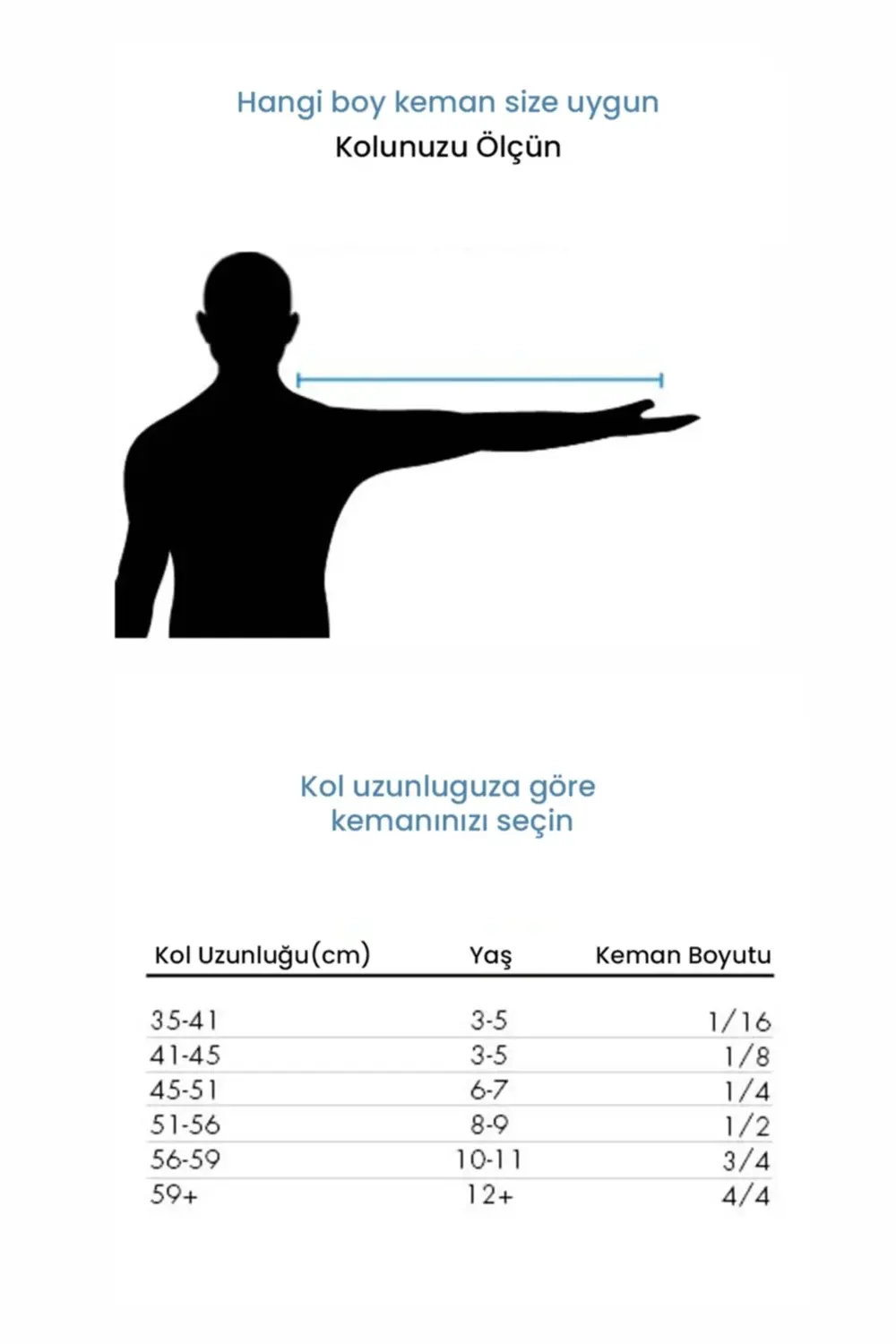 Str44 4/4 (TAM BOY) Öğrenci Keman Yay Yastık Reçine 1 Takım Tel