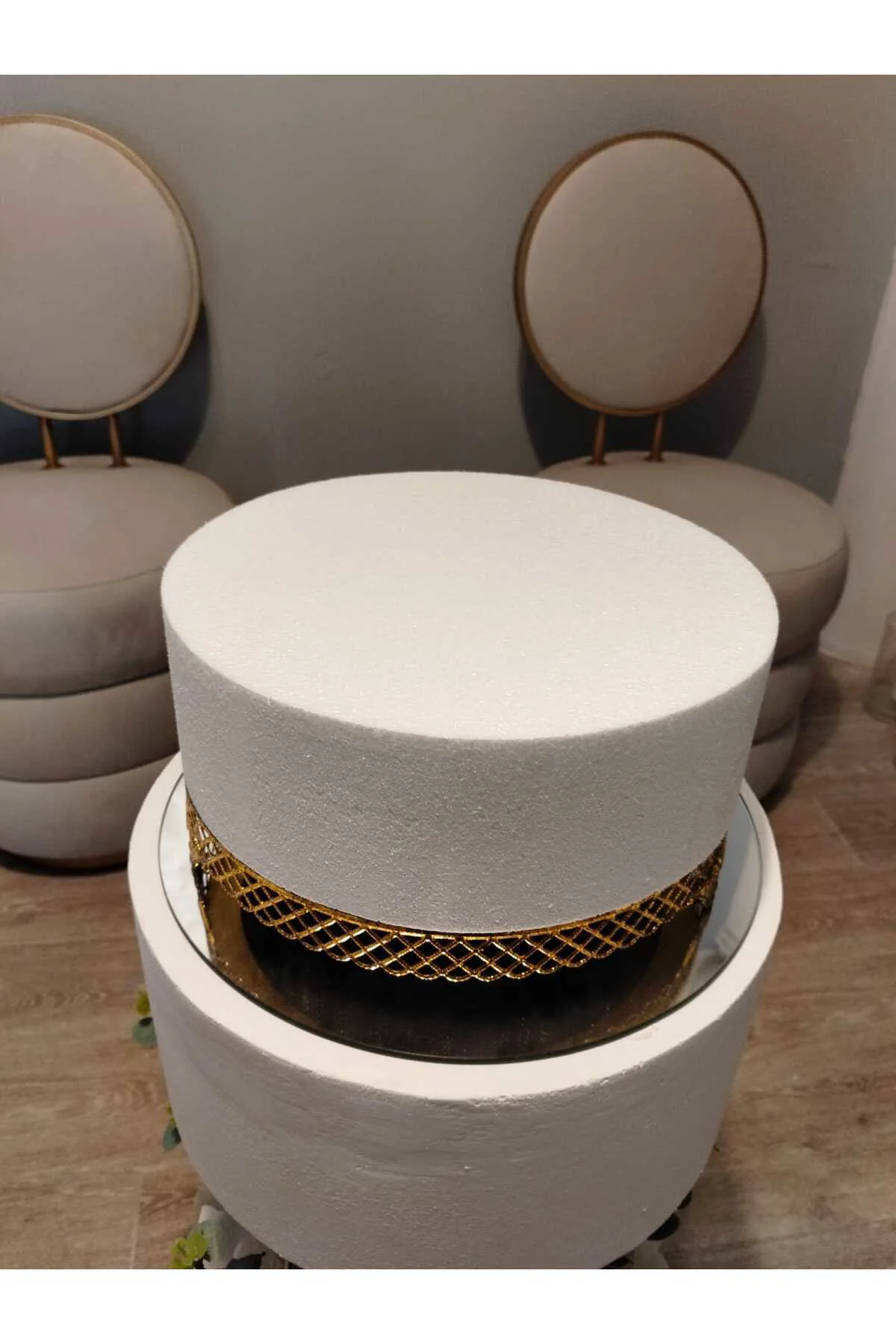 Strafor Maket Pasta Köpüğü 30cm Çap 10cm Yükseklik
