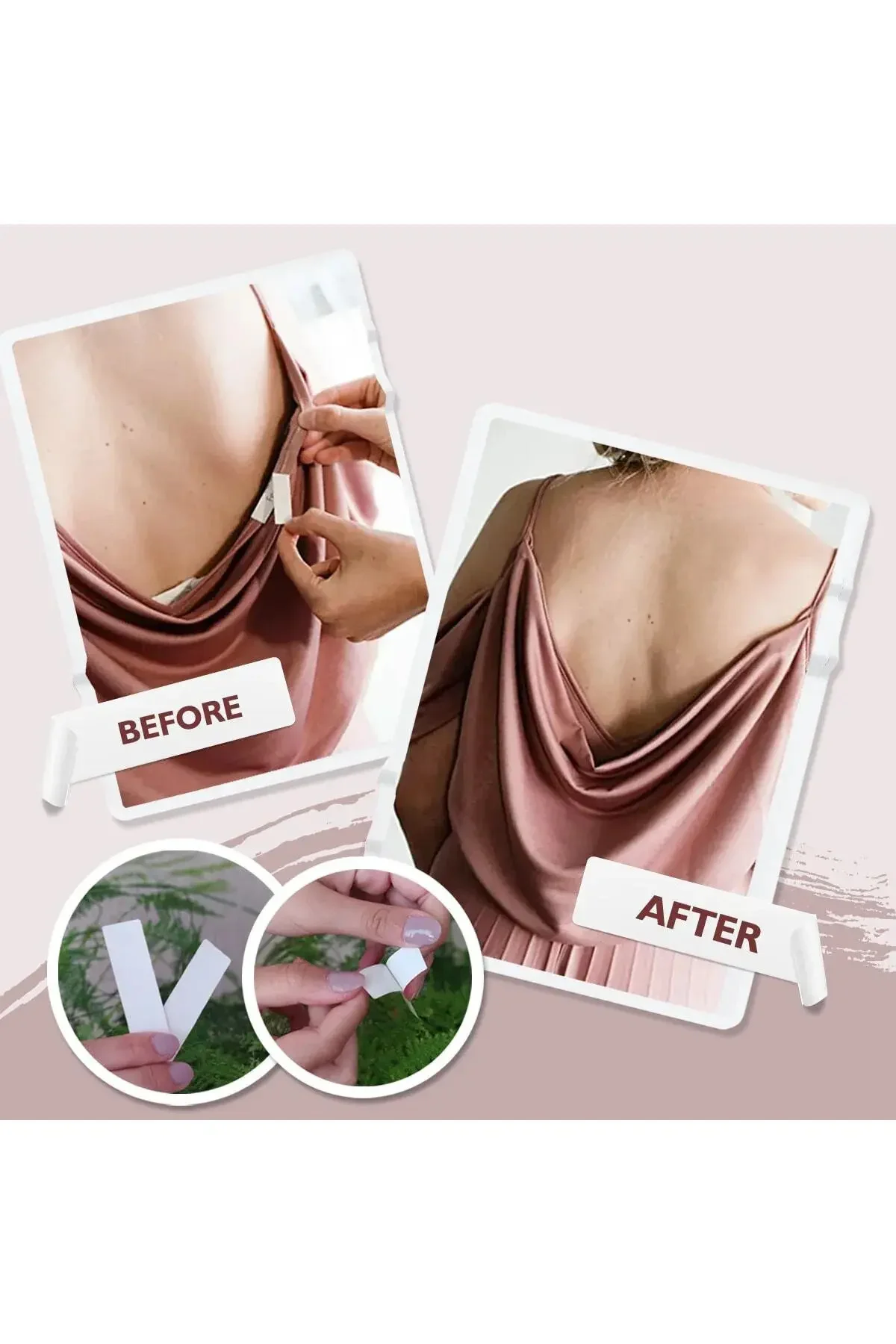 Straplez Sütyen Sabitleme Bandı Ve Dekolte Kapama Bantı - Kıyafet