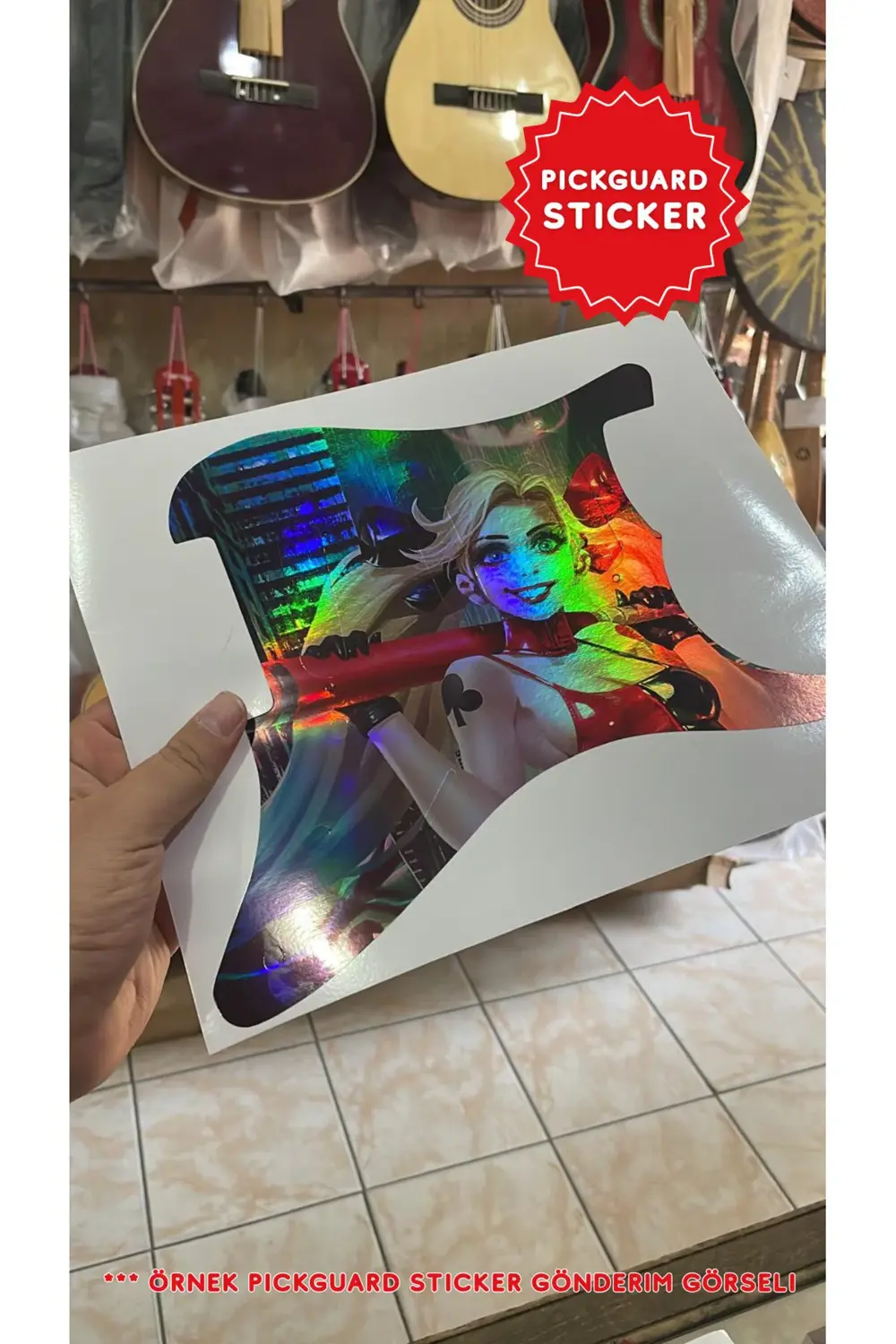 Strat Kasa Elektro Gitar Sss Pickguard Sticker (H.QUİNN)