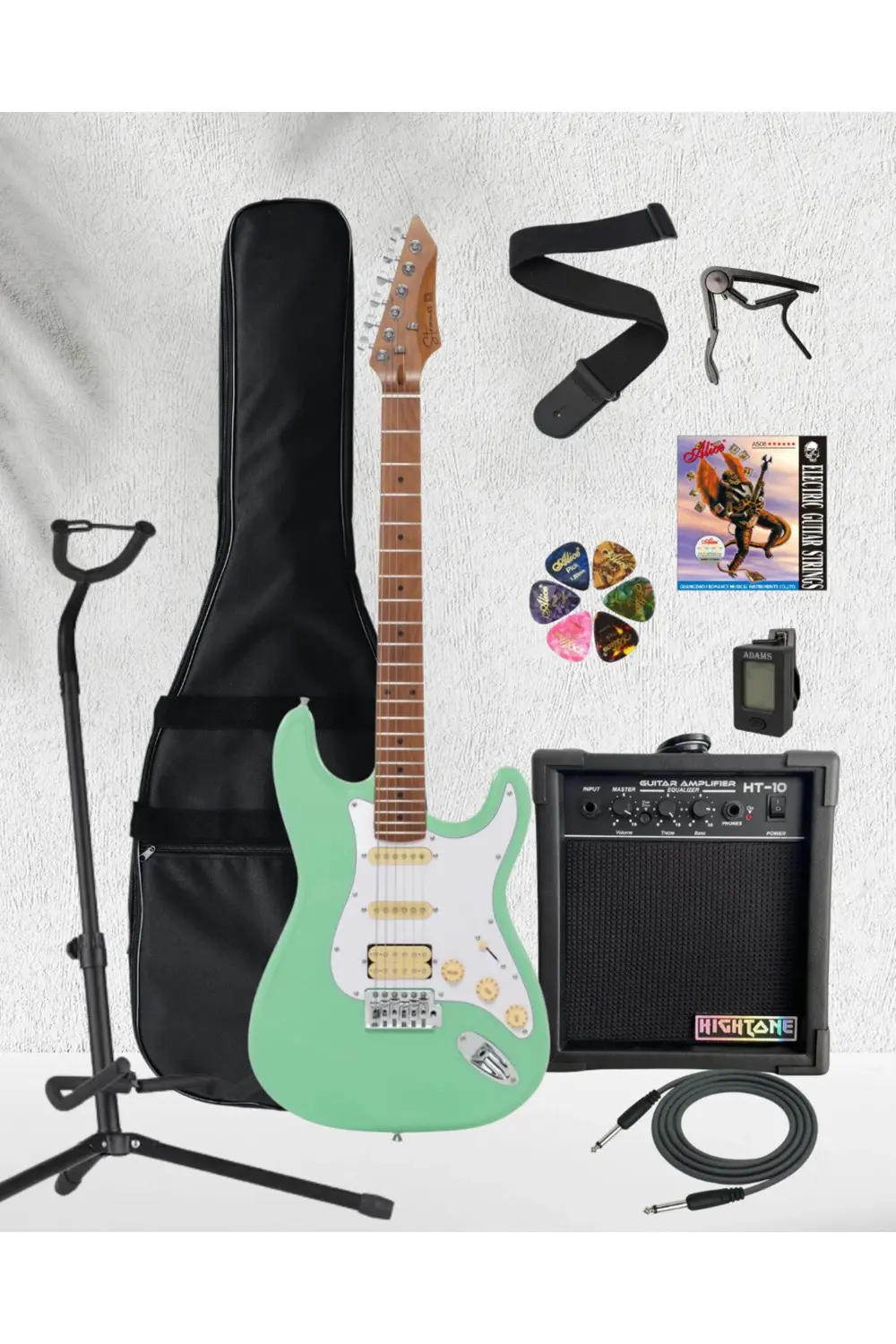 Strauss ESH-112 HSS Elektro Gitar FULL SET