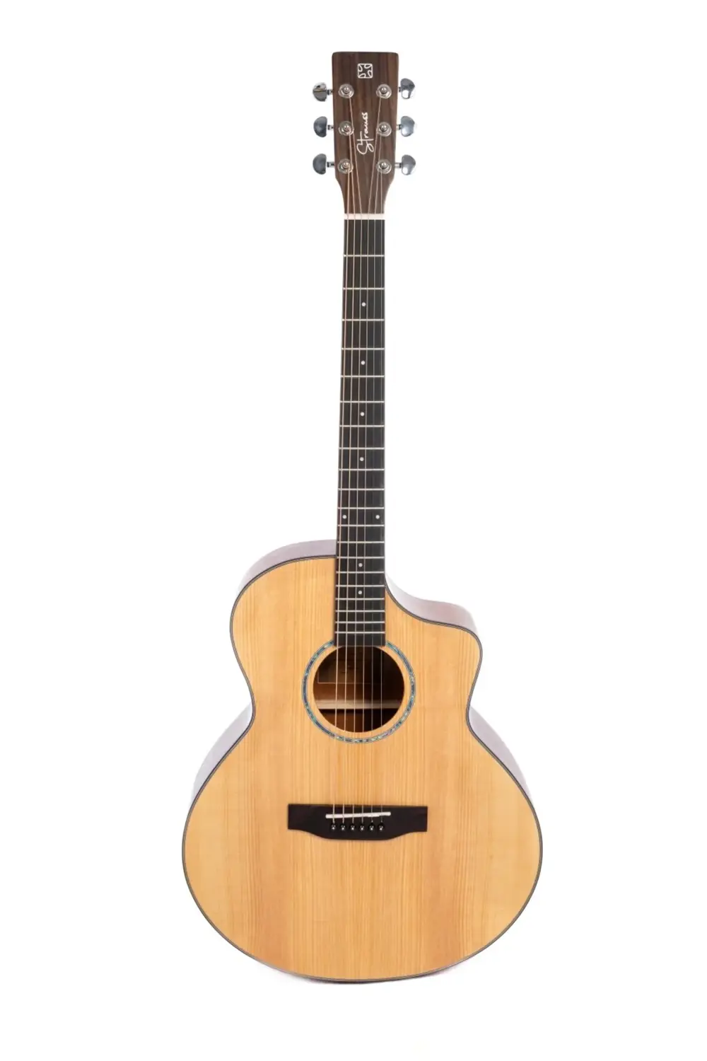 Strauss SAC-JF-N EQ Elektro Akustik Gitar Naturel