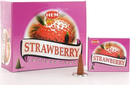Strawberry Aromalı Konik Tütsü
