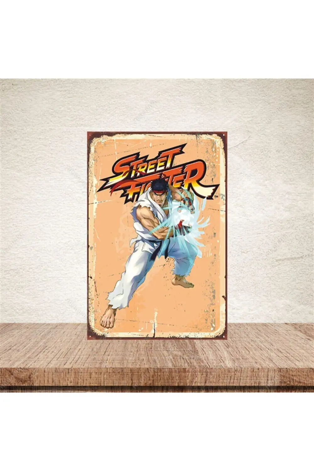 Street Fighter 20-30 Cm Retro Ahşap Poster Street Fighter 20-30 Cm Retro Ahşap Poster