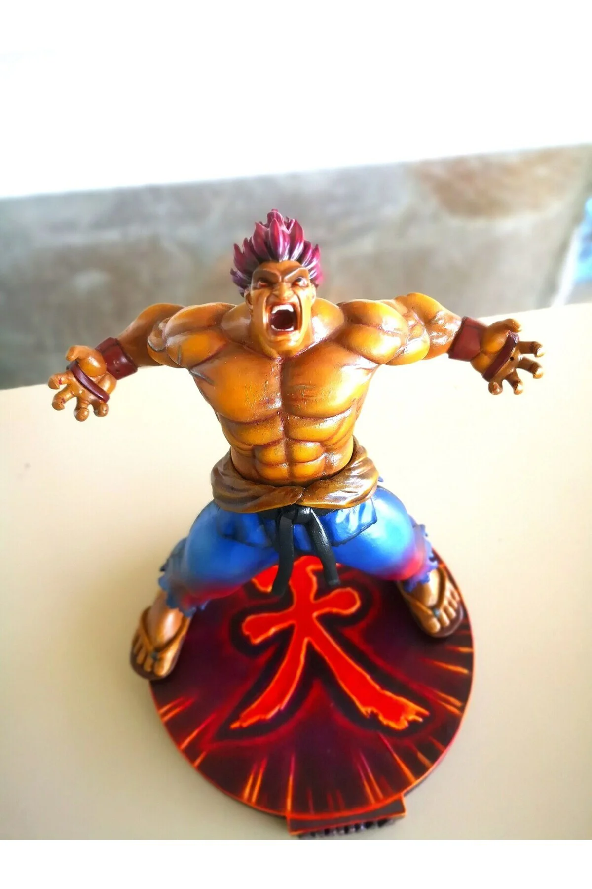 Street Fighter Öfkeli Akuma Figür Street Fighter Öfkeli Akuma Obje 25CM Büyük Boy