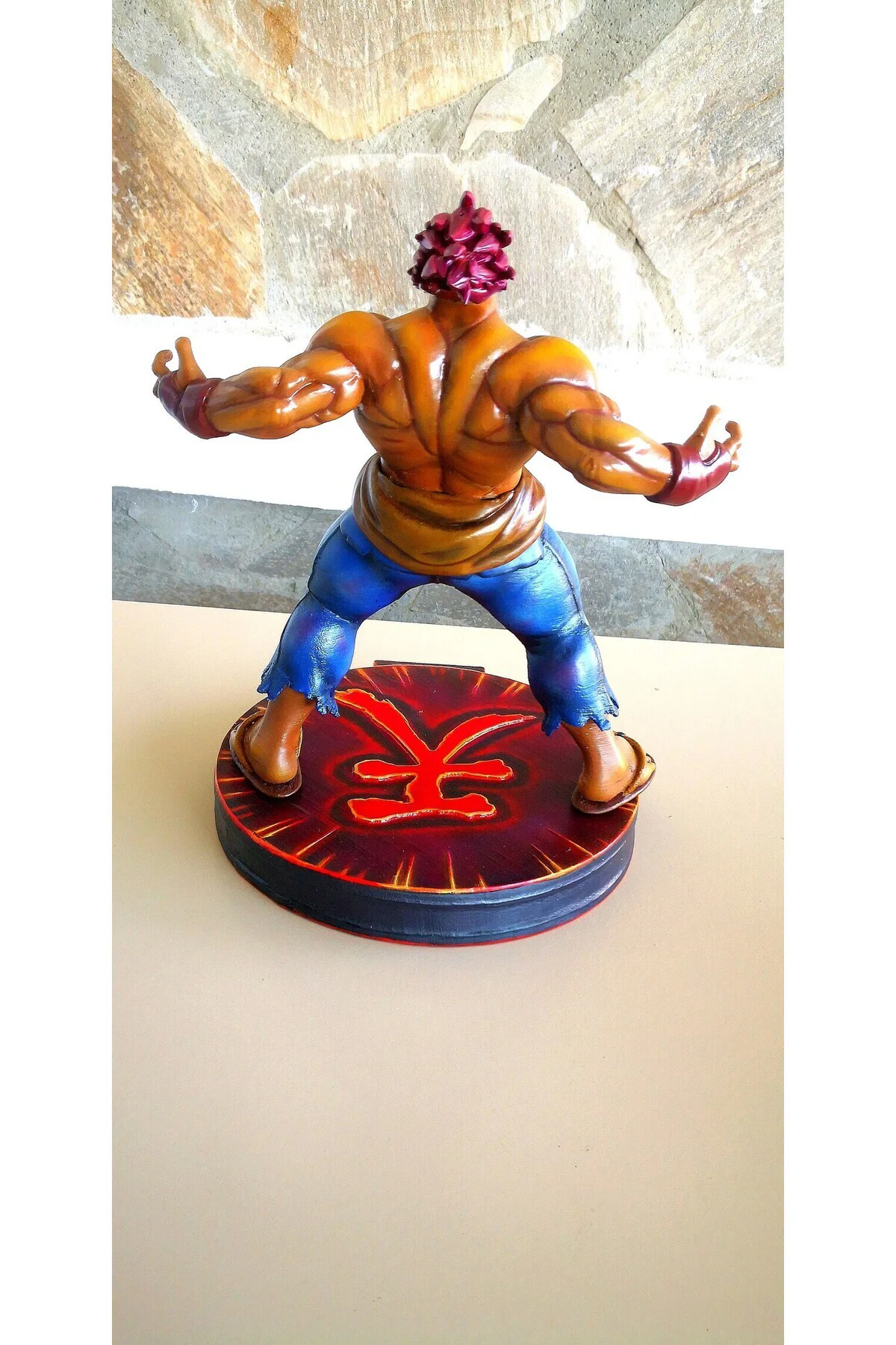 Street Fighter Öfkeli Akuma Figür Street Fighter Öfkeli Akuma Obje 25CM Büyük Boy
