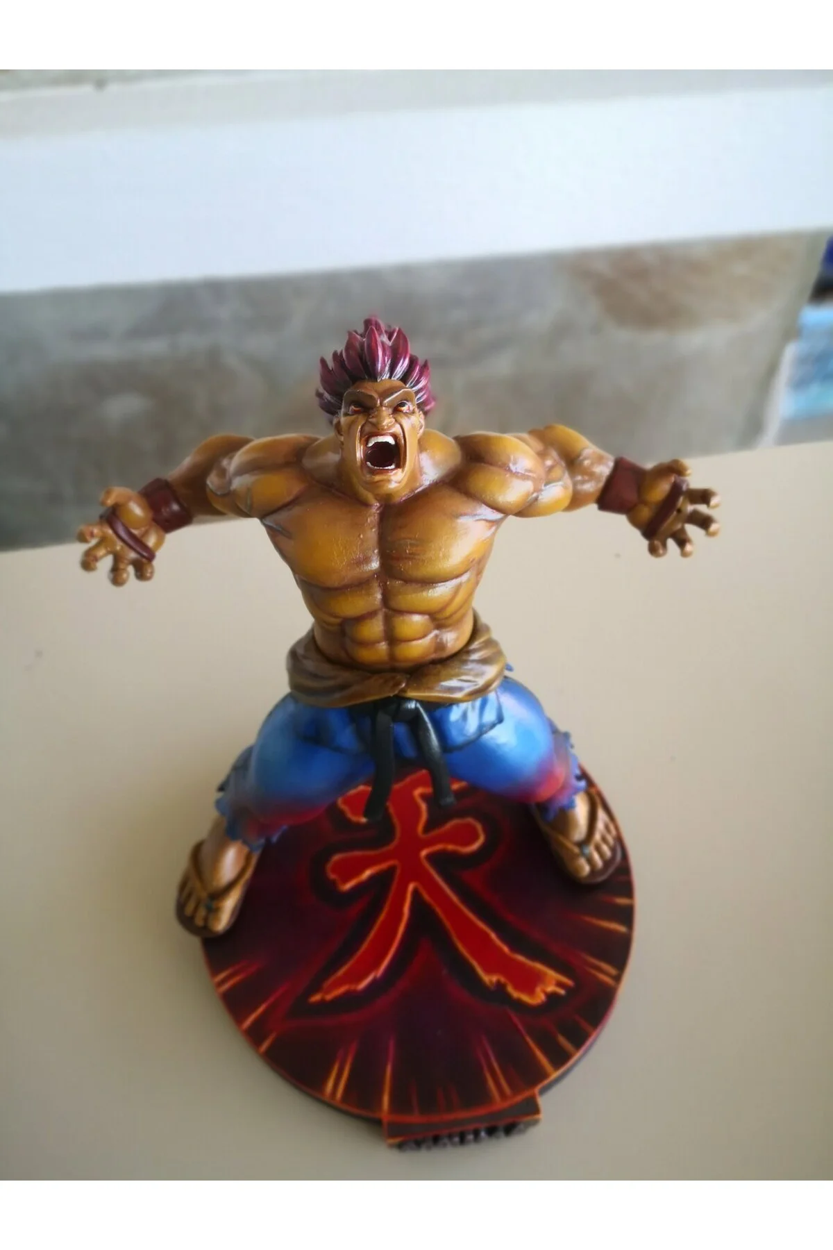Street Fighter Öfkeli Akuma Figür Street Fighter Öfkeli Akuma Obje 25CM Büyük Boy