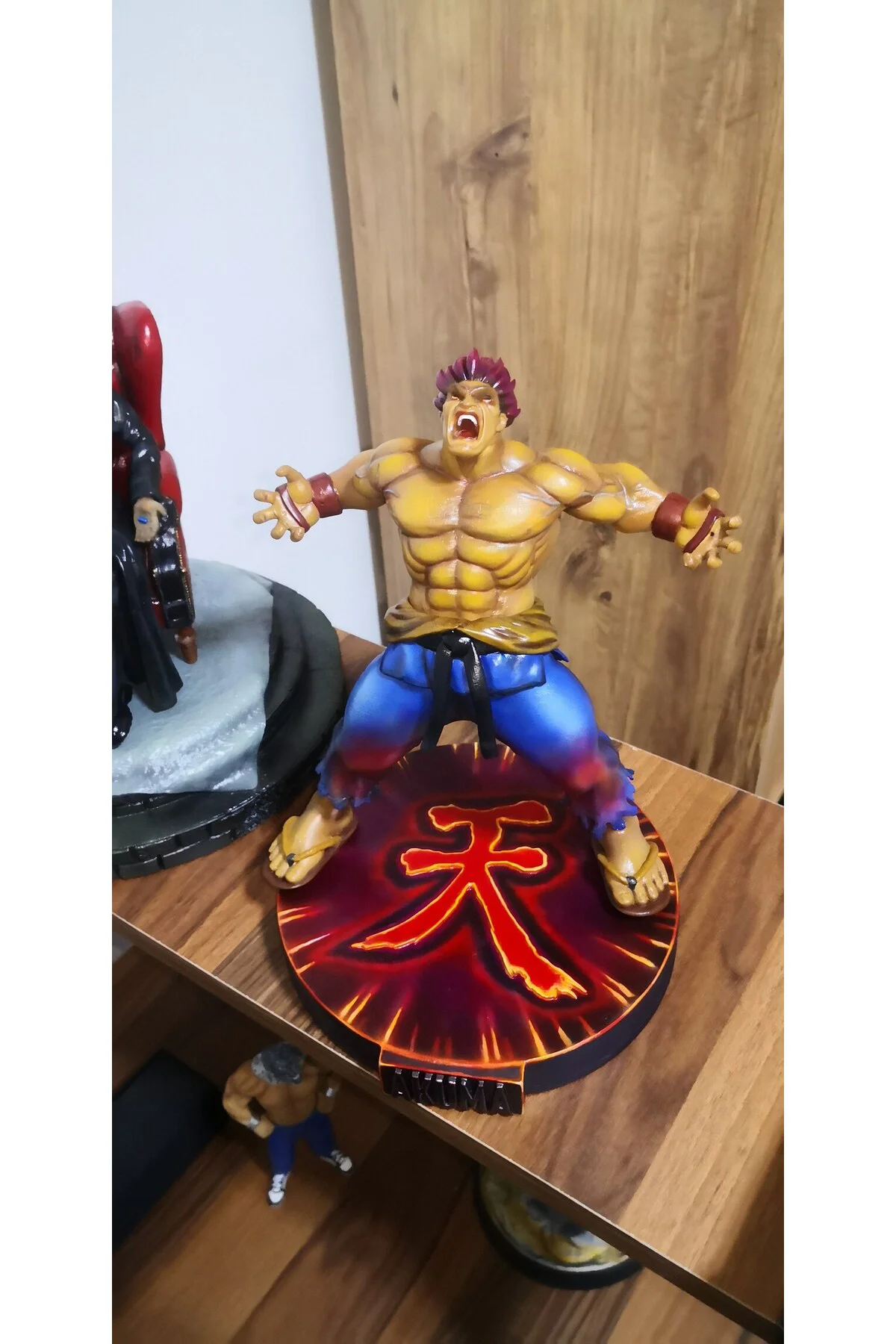 Street Fighter Öfkeli Akuma Figür Street Fighter Öfkeli Akuma Obje 25CM Büyük Boy