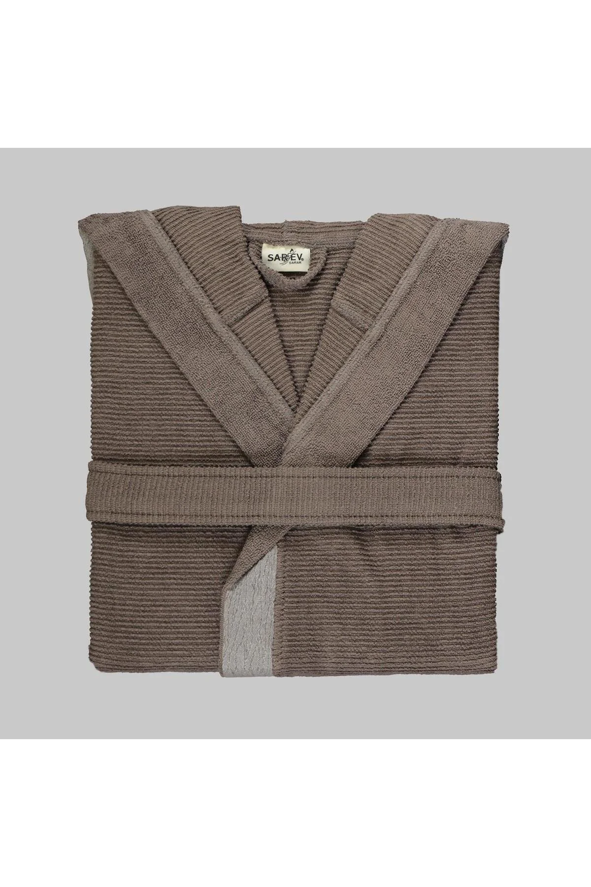 Street Koyu Gri %100 Pamuk Large Beden Bornoz Koyu Gri