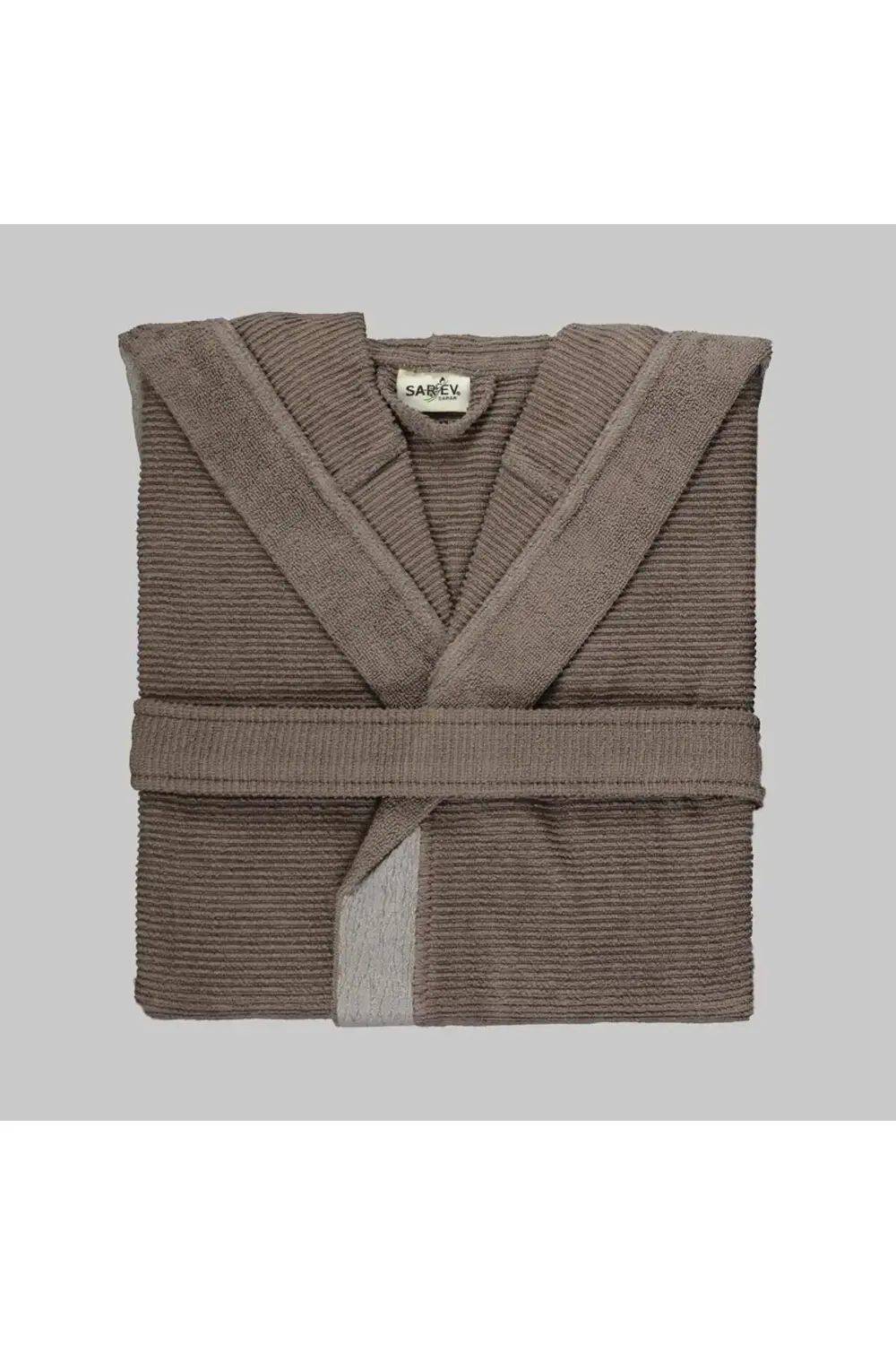 Sarev Street Koyu Gri %100 Pamuk Medium Beden Bornoz