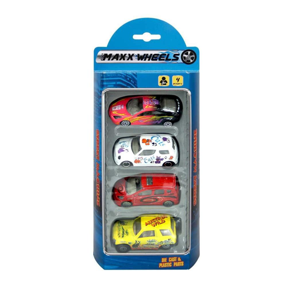 Street Machine 4'lü Mini Araçlar Street Machine 4'lü Mini Araçlar
