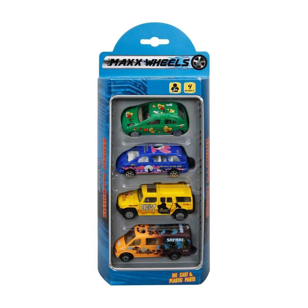 Street Machine 4'lü Mini Araçlar Street Machine 4'lü Mini Araçlar