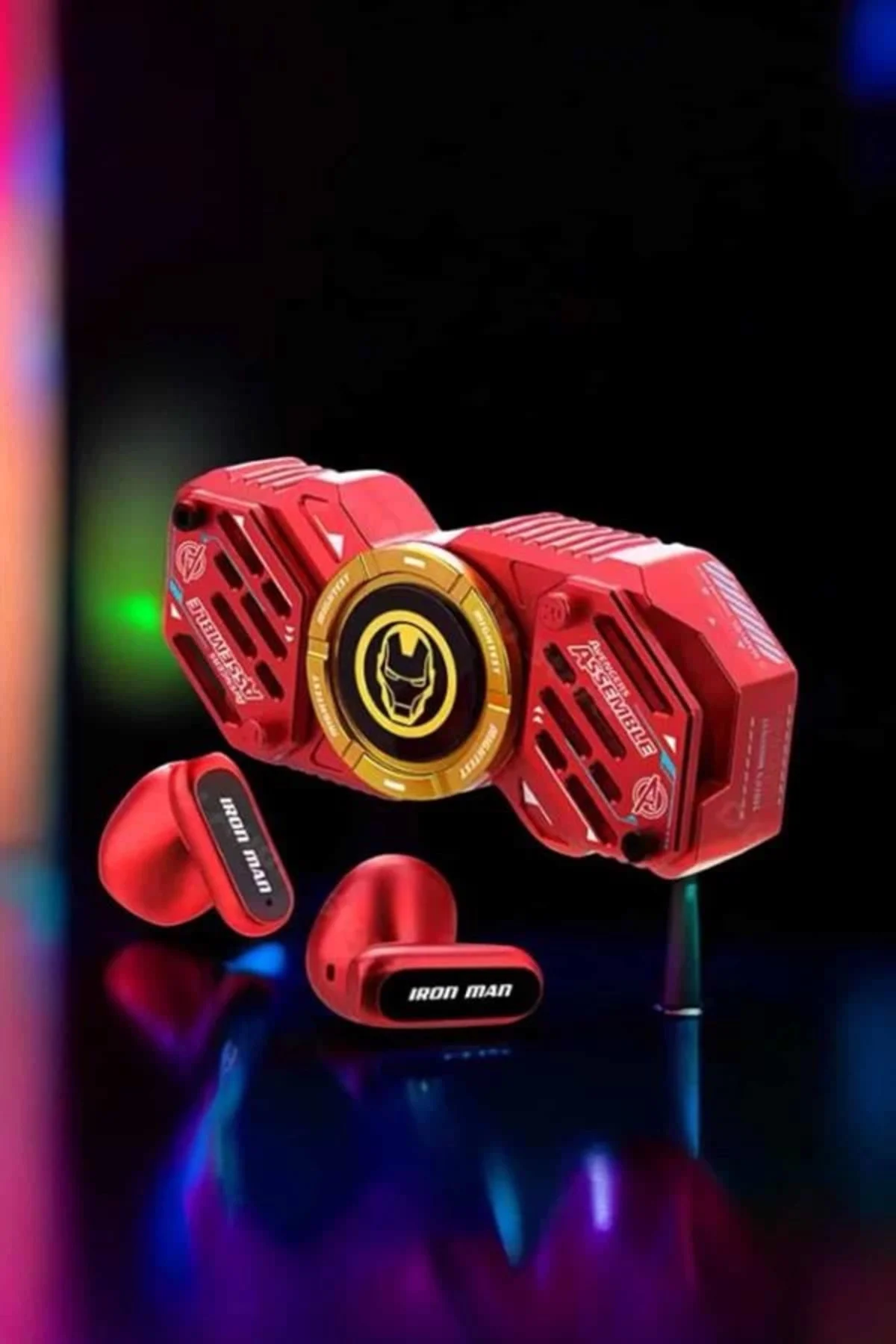 Stres Çarklı Bluetooth Kulaklık Kablosuz Kırmızı Yüksek Ses Kalit