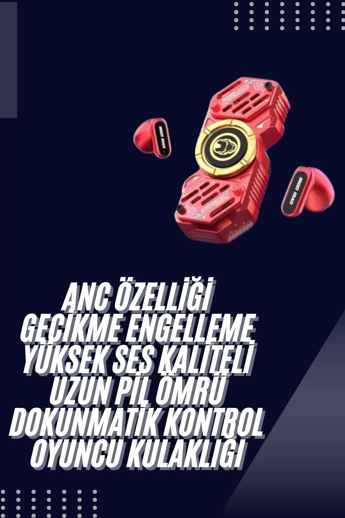 Stres Çarklı Oyuncu Kulaklığı Güçlü Bass Gamer Bluetooth Kulaklık