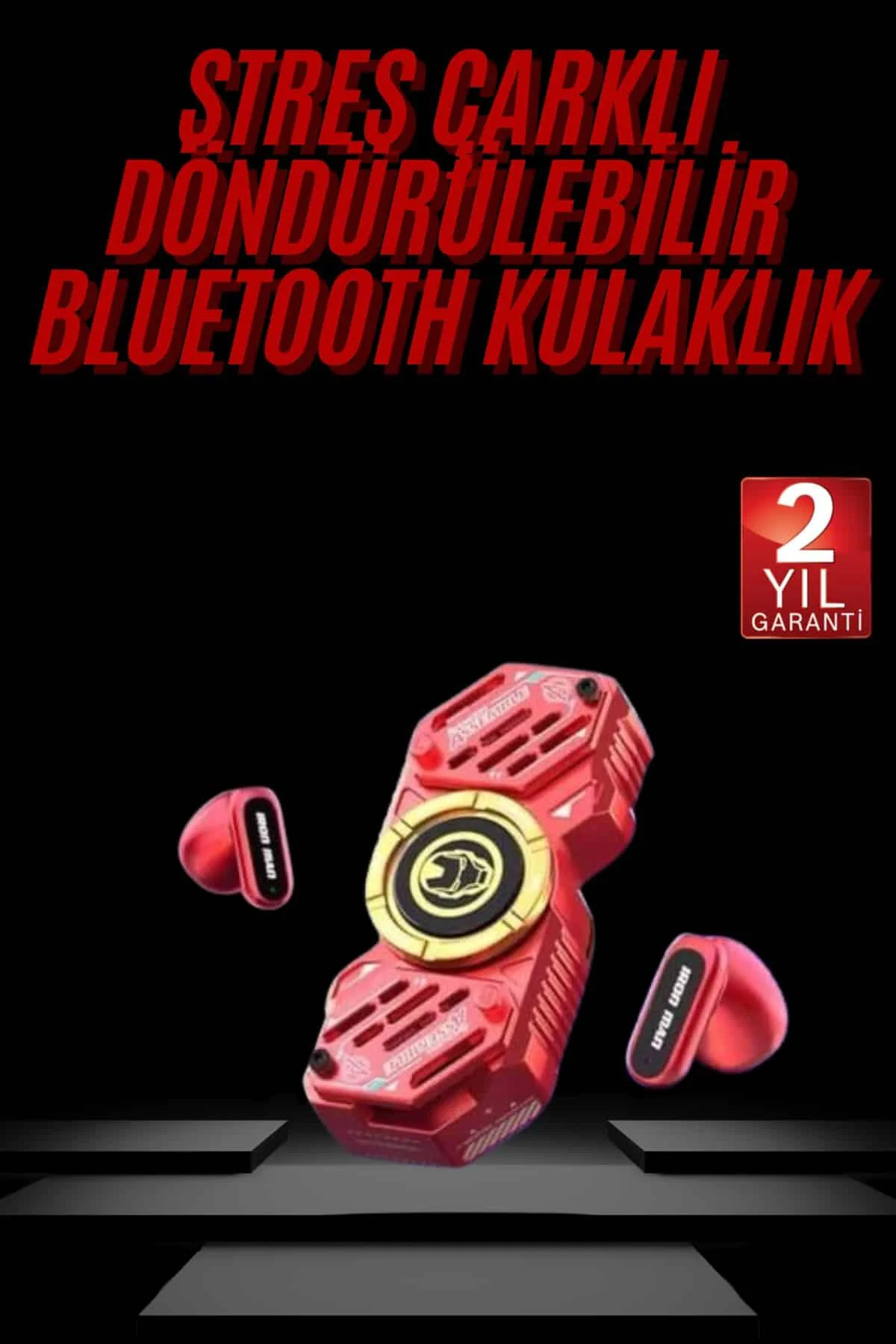 Stres Çarklı Oyuncu Kulaklığı Güçlü Bass Gamer Bluetooth Kulaklık