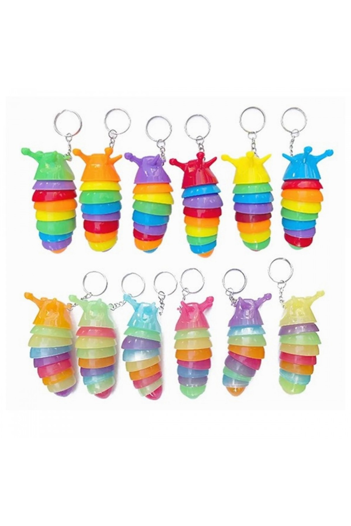 Oyuncak Store Stres Giderici Tırtıl Anahtarlık - Salyangoz Anahtarlık