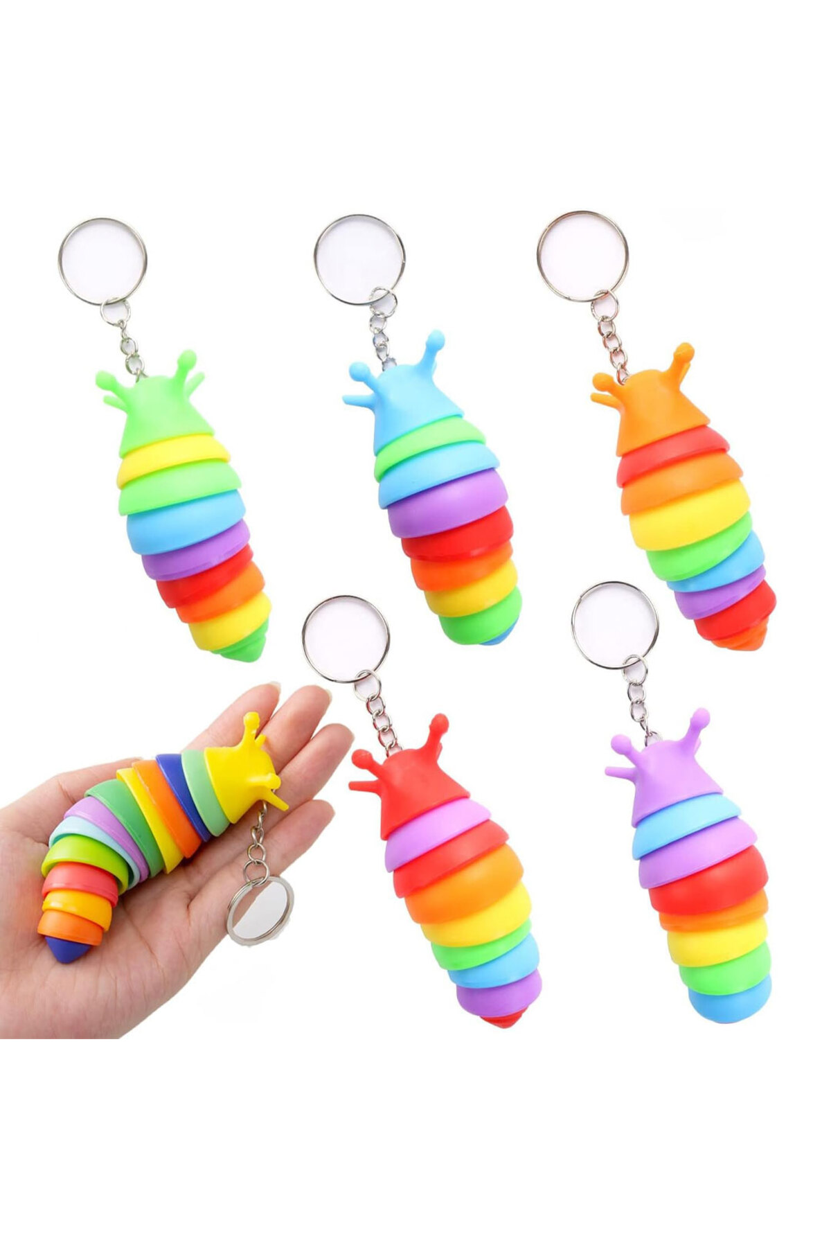 Oyuncak Store Stres Giderici Tırtıl Anahtarlık - Salyangoz Anahtarlık