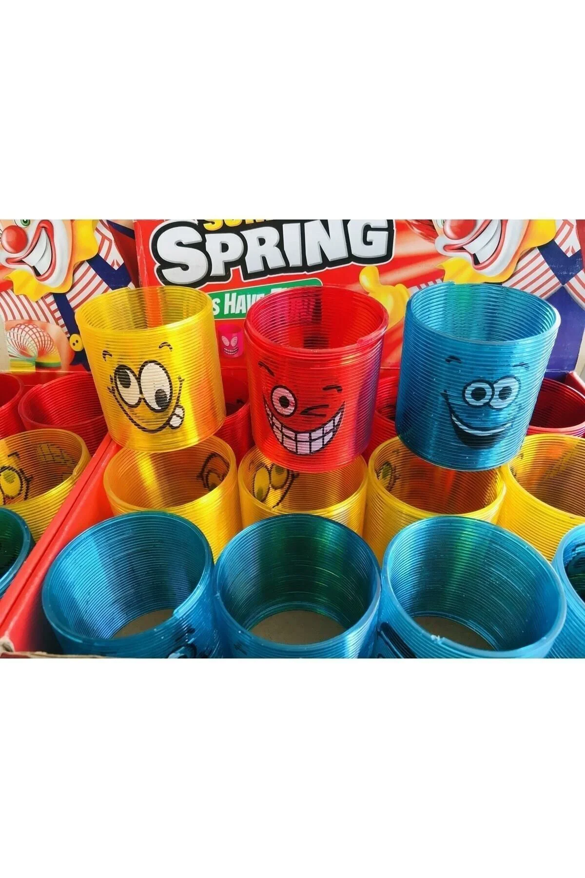 Stres Yayı Büyük Boy Emojili Canlı Renkler