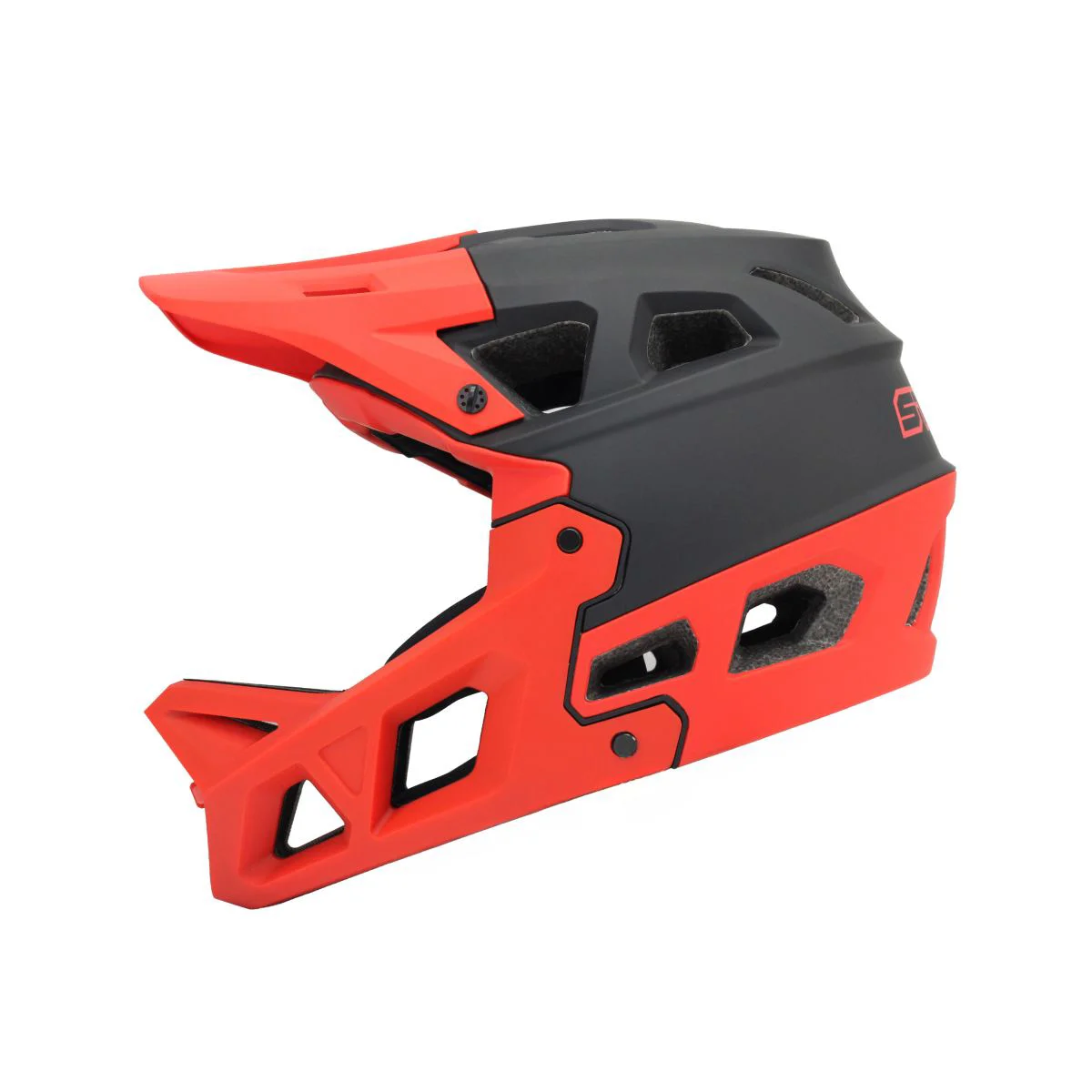 Stroke Kask - Full Face Downhill/Enduro Kask Kırmızı, Small (51-5
