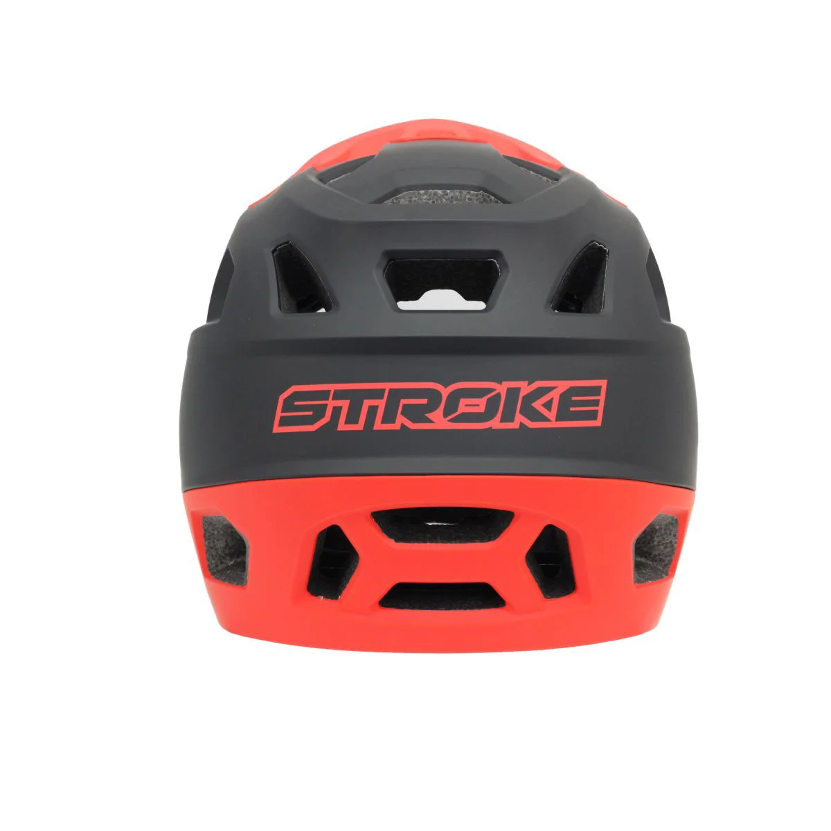 Stroke Kask - Full Face Downhill/Enduro Kask Kırmızı, Medium (55-