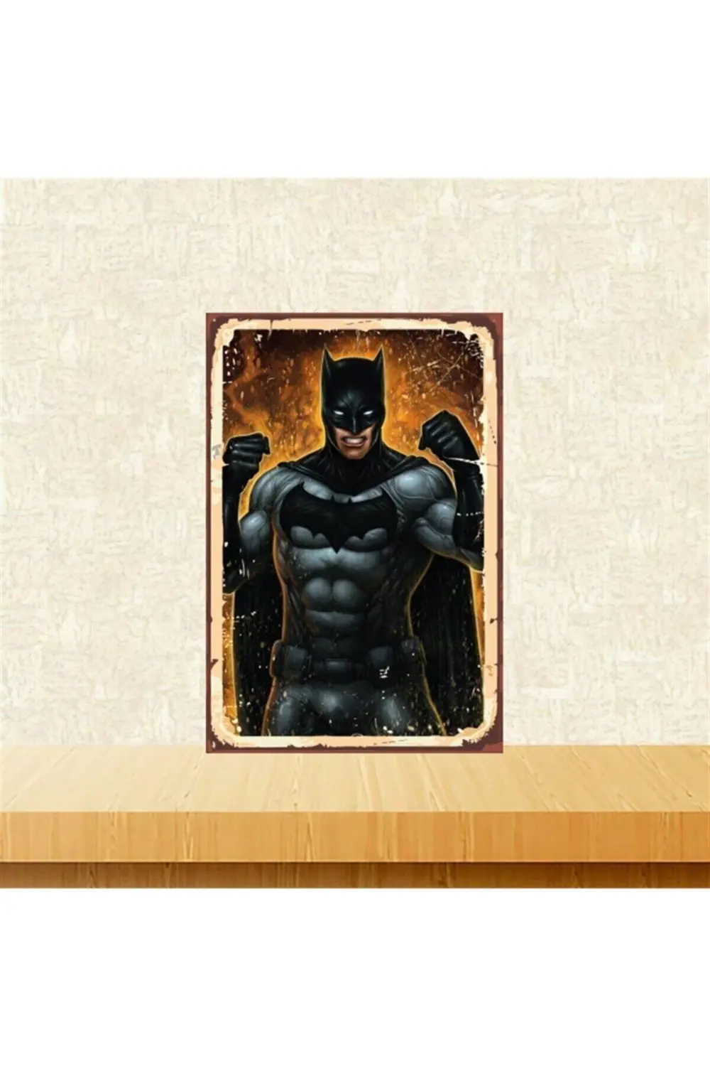 Strong Batman Retro Ahşap Tablo Tkfx5005 20x30 Cm