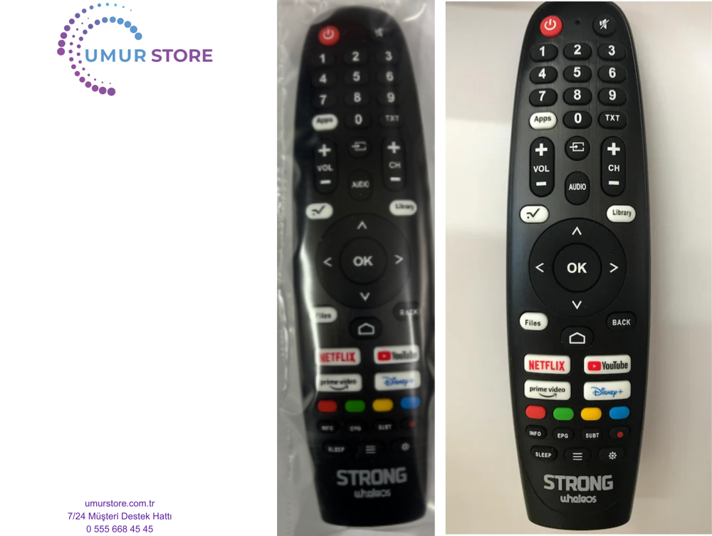 Strong Whaleos İle Uyumlu Smart LED Tv Kumandası-Mikorfonsuz Strong Whaleos İle Uyumlu Smart LED Tv Kumandası-Mikorfonsuz