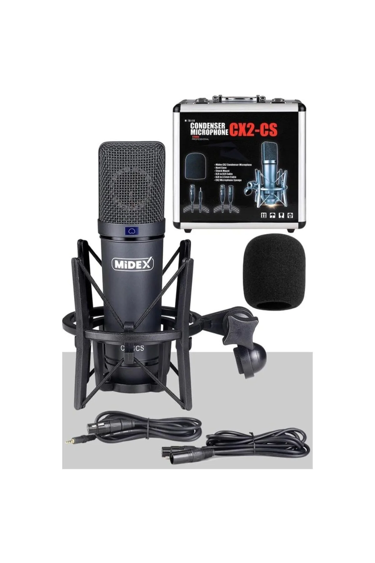 Stüdyo Ekipmanları Exclusive Paket-1 CX2 Mikrofon GLX-600 Ses Kar