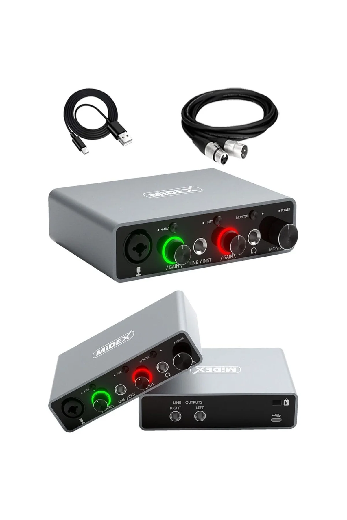 Stüdyo Ekipmanları Exclusive Paket-1 CX2 Mikrofon GLX-600 Ses Kar