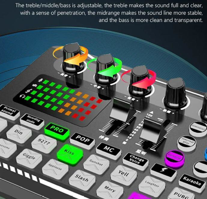 Stüdyo Ses Mikseri USB/MP3 XLR Mikrofon Bağlantısı New Stüdyo Ses Mikseri USB/MP3 XLR Mikrofon Bağlantısı New