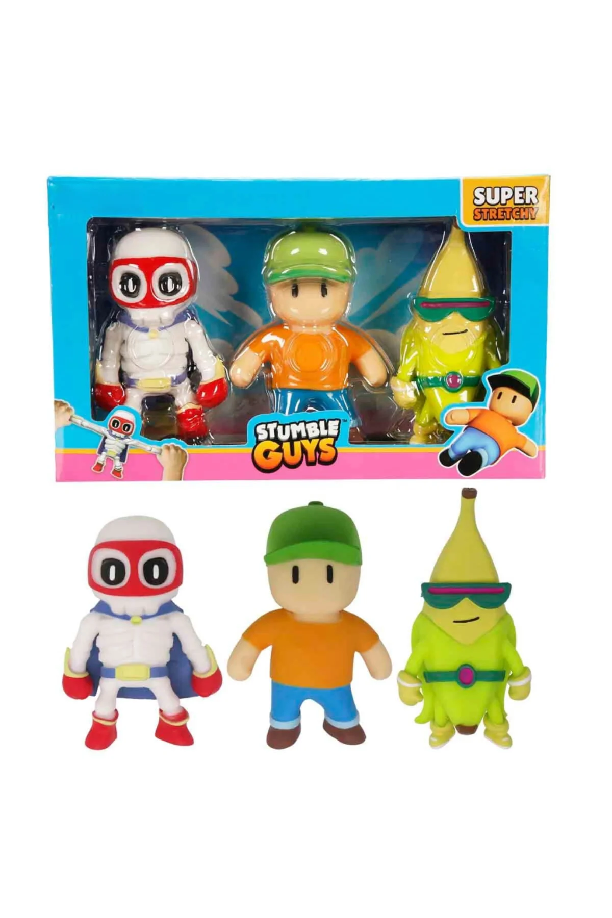 Stumble Guys 3’lü Stretch Figür Seti