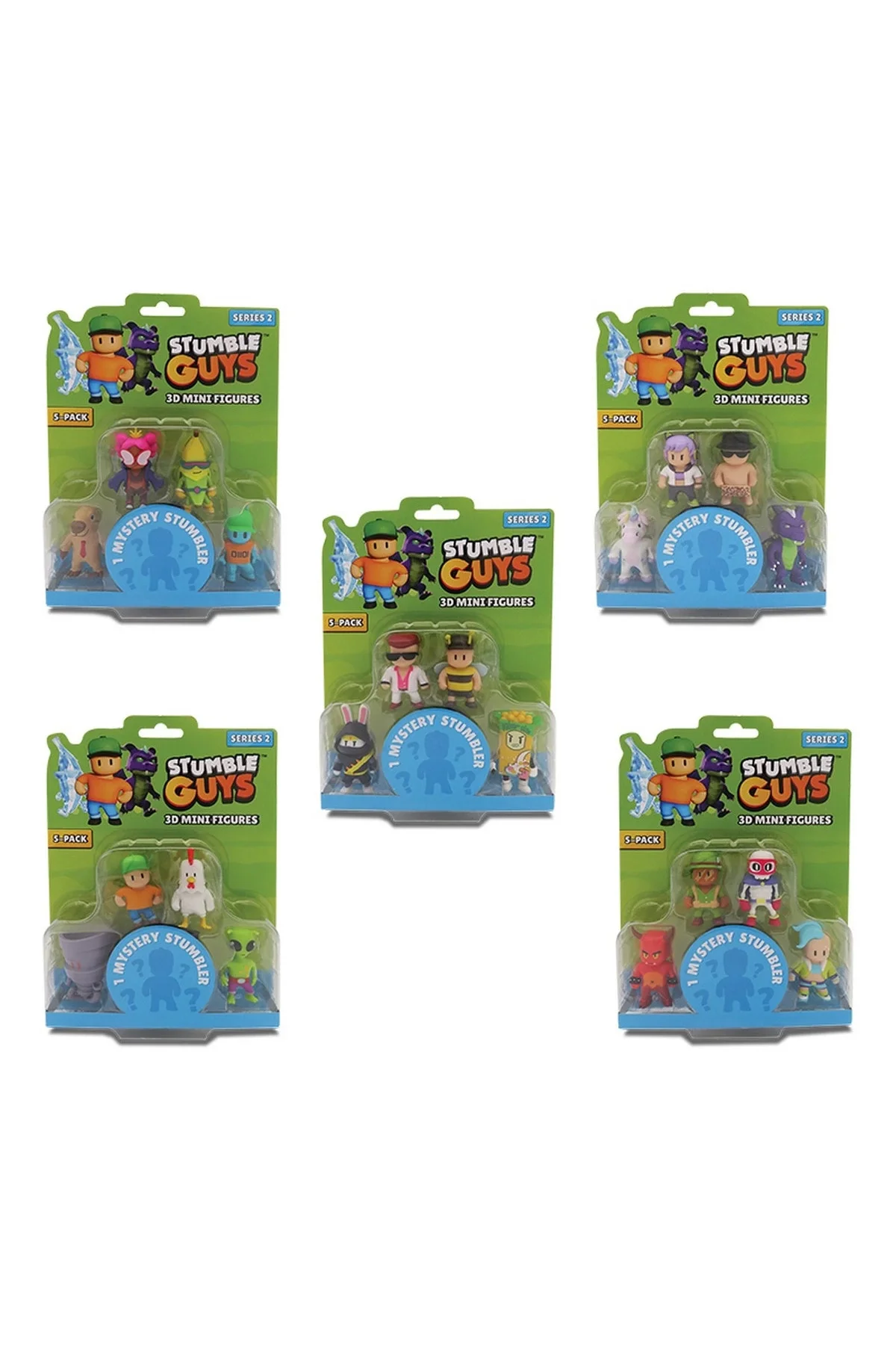 Stumble Guys 5'li Mini Figür - GIO-TUY14000 - 1 Kutu Fiyatıdır