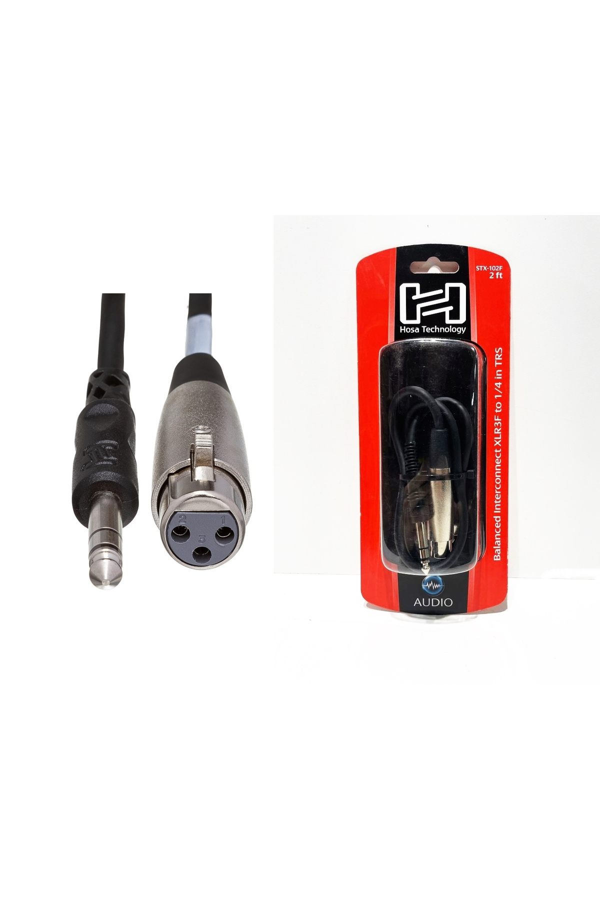 STX-102F 1/4' TRS - XLR (F) balanslı kablo 60 cm