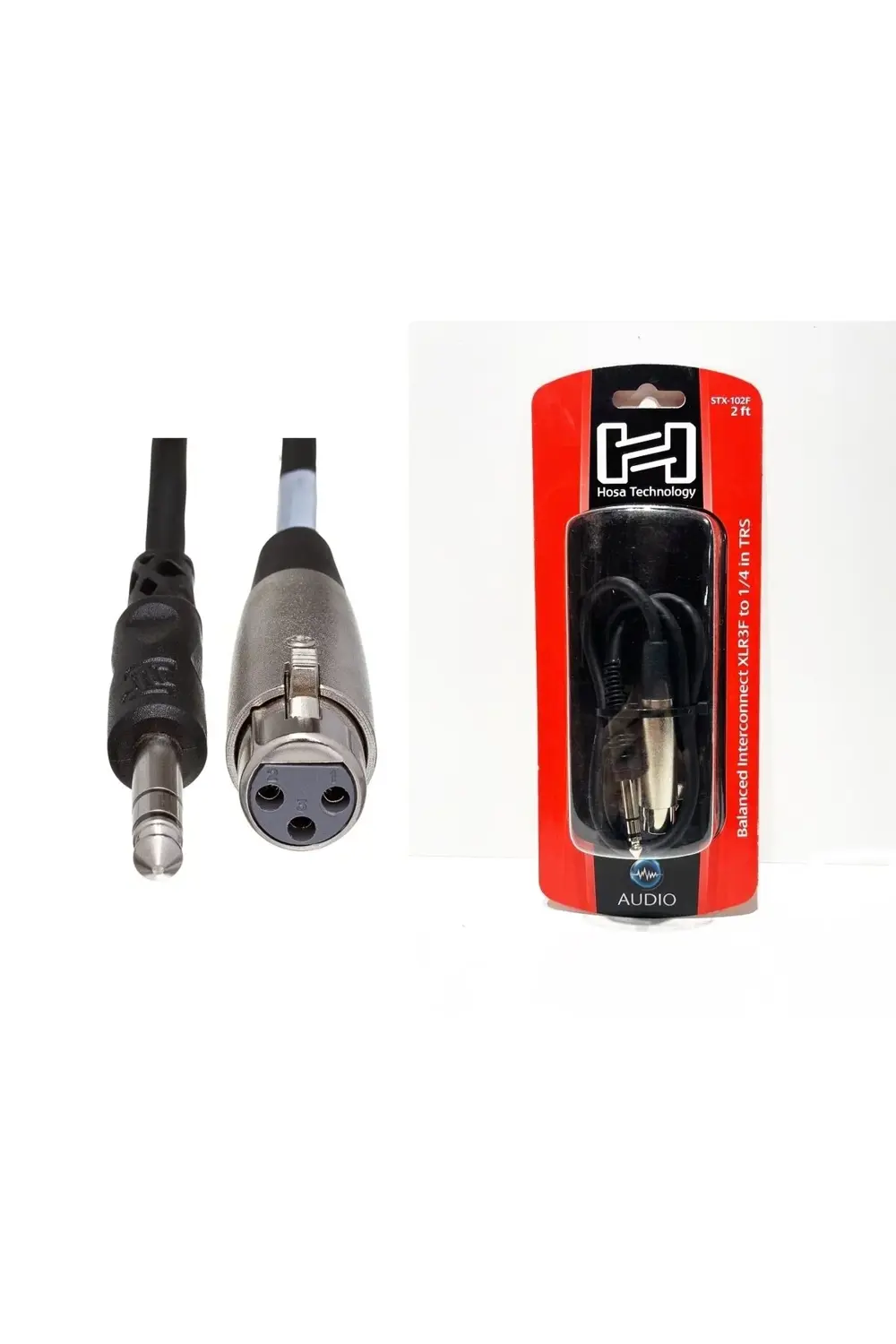 STX-102F 1/4' TRS - XLR (F) balanslı kablo 60 cm
