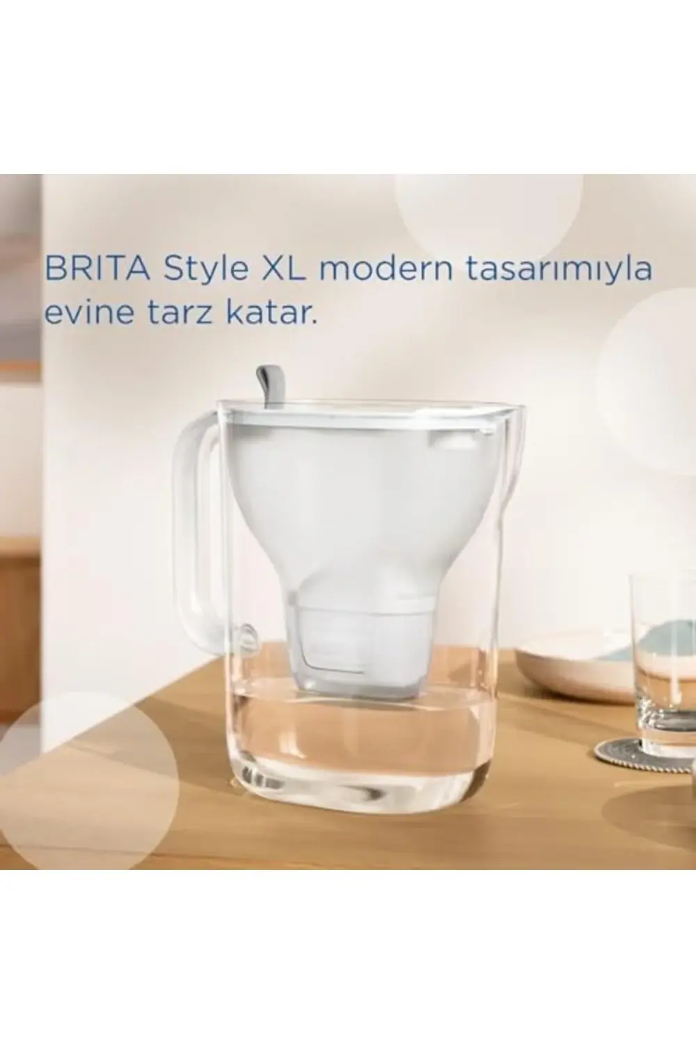 Style XL 1x Pro All-In-1 Filtreli Su Arıtma Sürahisi - Gri (3,6 l