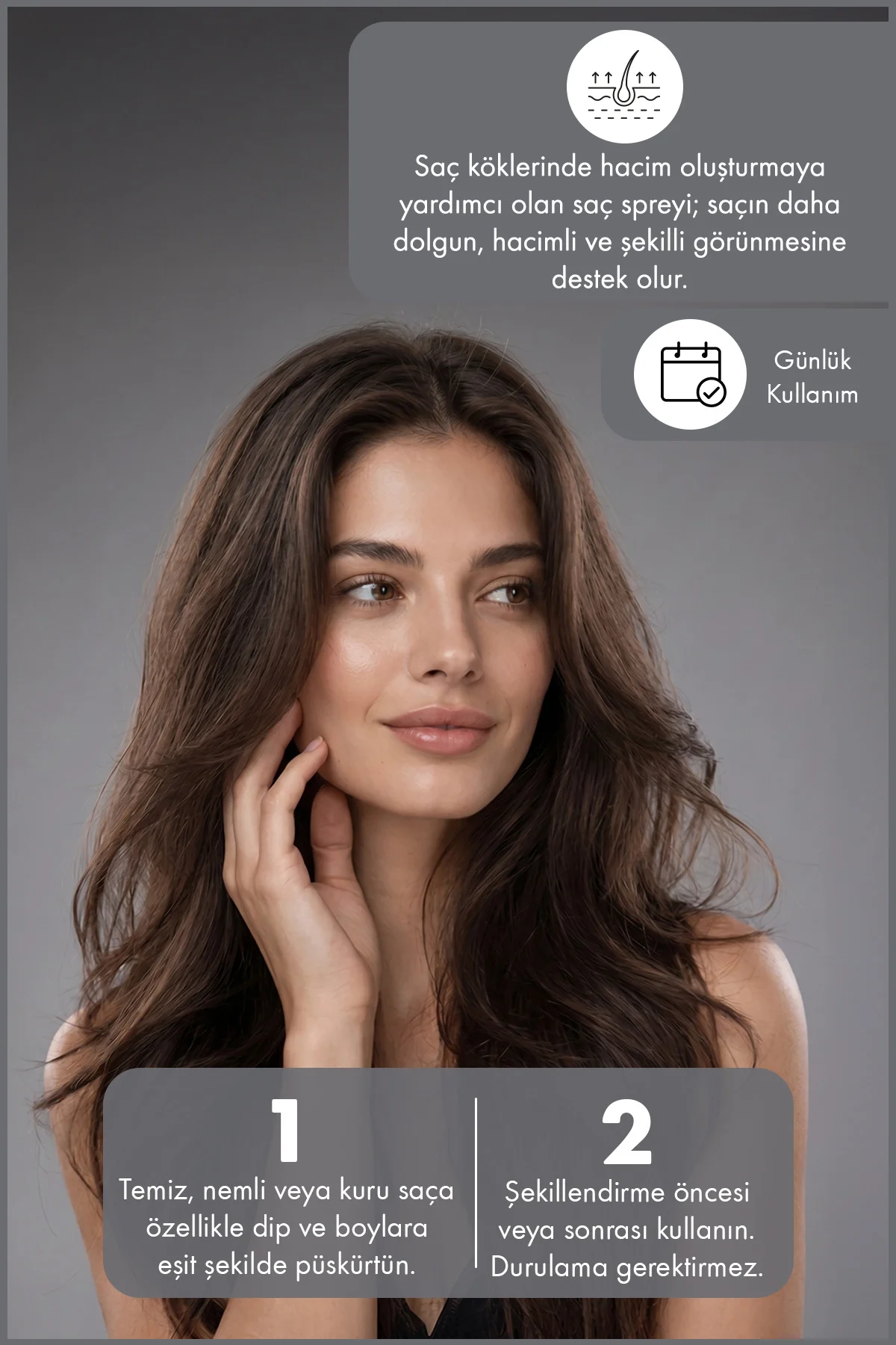 StyleGuard™ Hacim Veren Saç Spreyi – Hacim Artırıcı Root Lift Spr