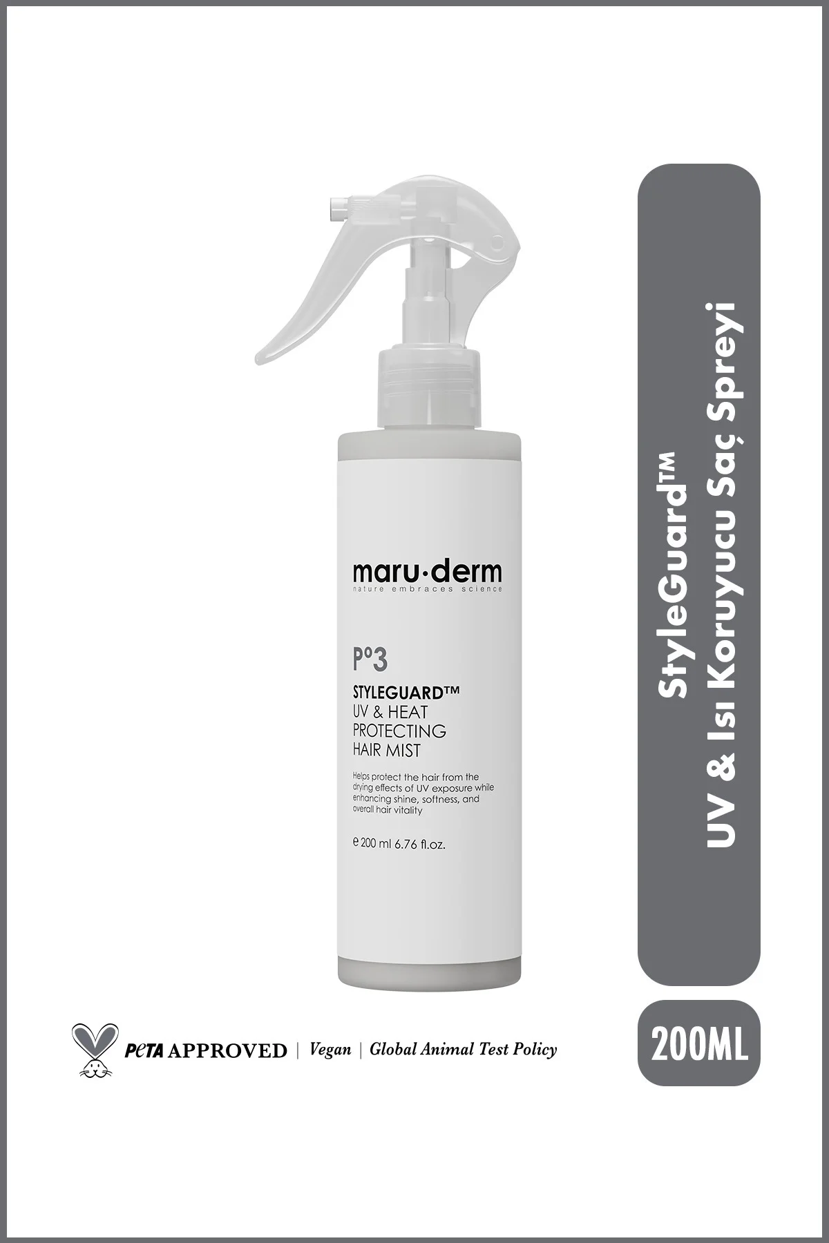StyleGuard™ UV & Isı Koruyucu Saç Spreyi – Güneş ve Isı Koruyucu Hair Mist 200 ML