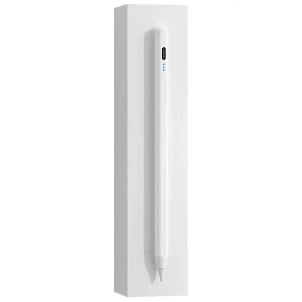 Stylus Kalem iPad 2018 ve Sonrasi – Manyetik Tutuculu, Avuç İçi Reddetmeli, Uç Açılı 160 mAh Type-C