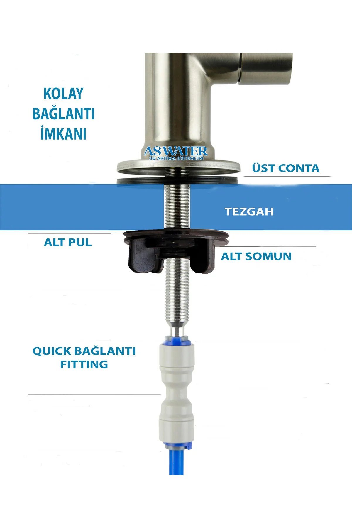 Su Arıtma Cihazı Uyumlu Lüks Arıtma Musluğu Arıtma Musluk