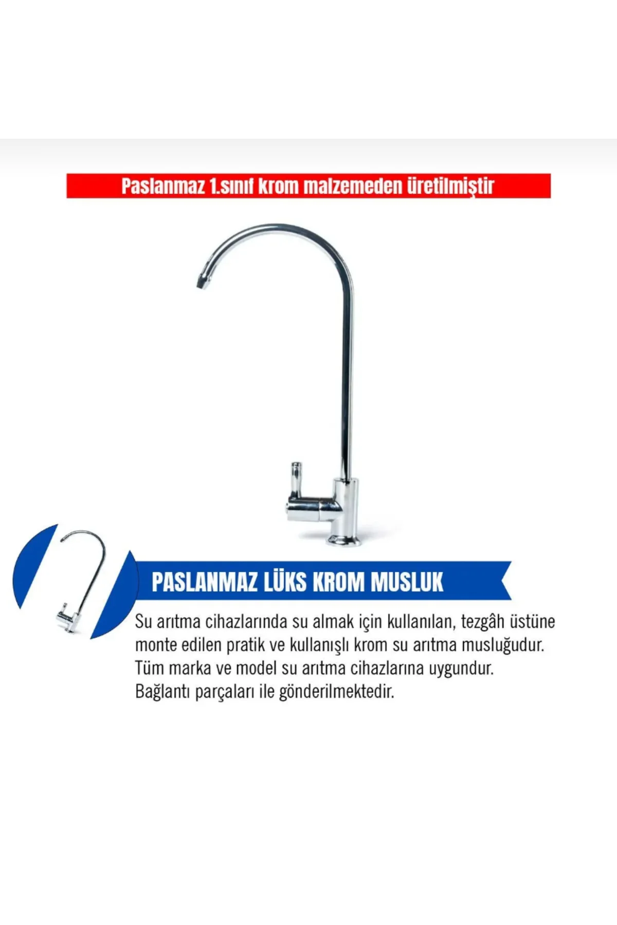Su arıtma musluğu çelik