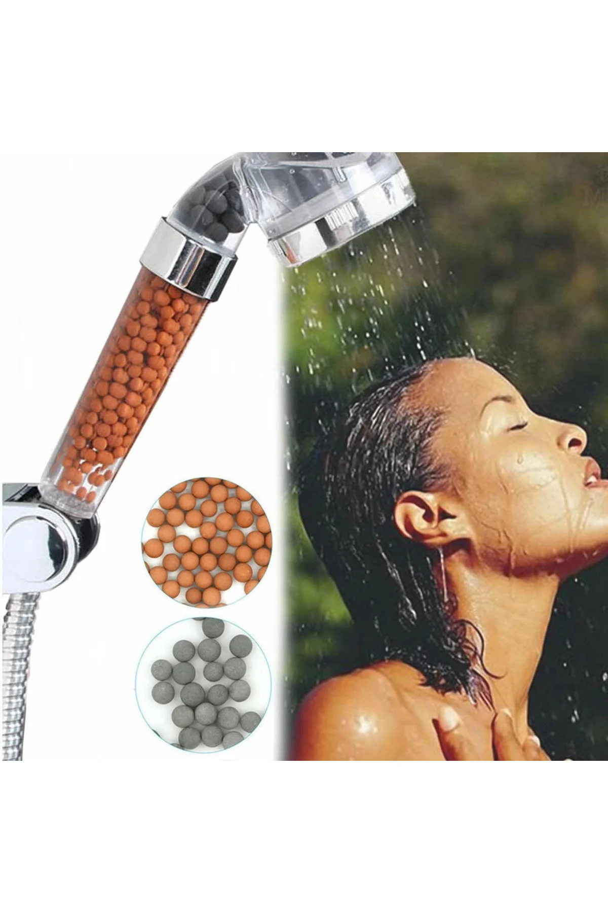 Su Arıtmalı Duş Başlığı Tasarruflu Boncuklu Banyo Duş Başlığı Su Arıtmalı Duş Başlığı Tasarruflu Boncuklu Banyo Duş Başlığı