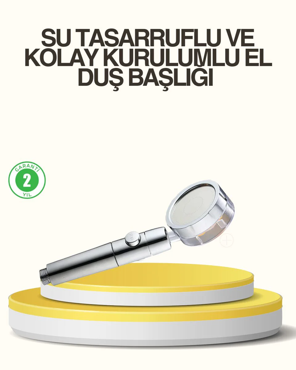 Su Basıncını Artıran Sızdırmaz Duş Başlığı - Düşük Basınçlı Evlerde Yüksek Performans