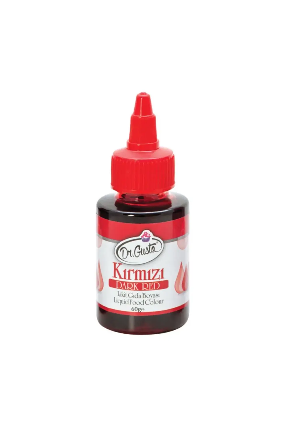 Dr.Gusto Sağlık Ürünleri Su Bazlı Likit Gıda Boyası 60 G Kırmızı