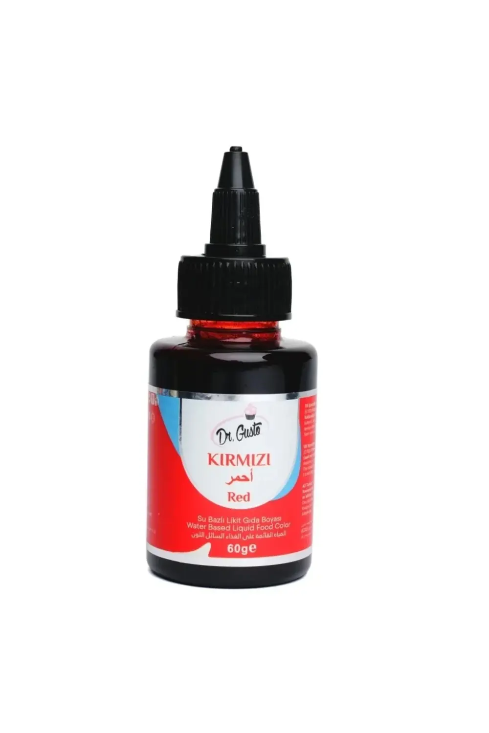 Dr.Gusto Sağlık Ürünleri Su Bazlı Likit Gıda Boyası Kırmızı 60 Gr.