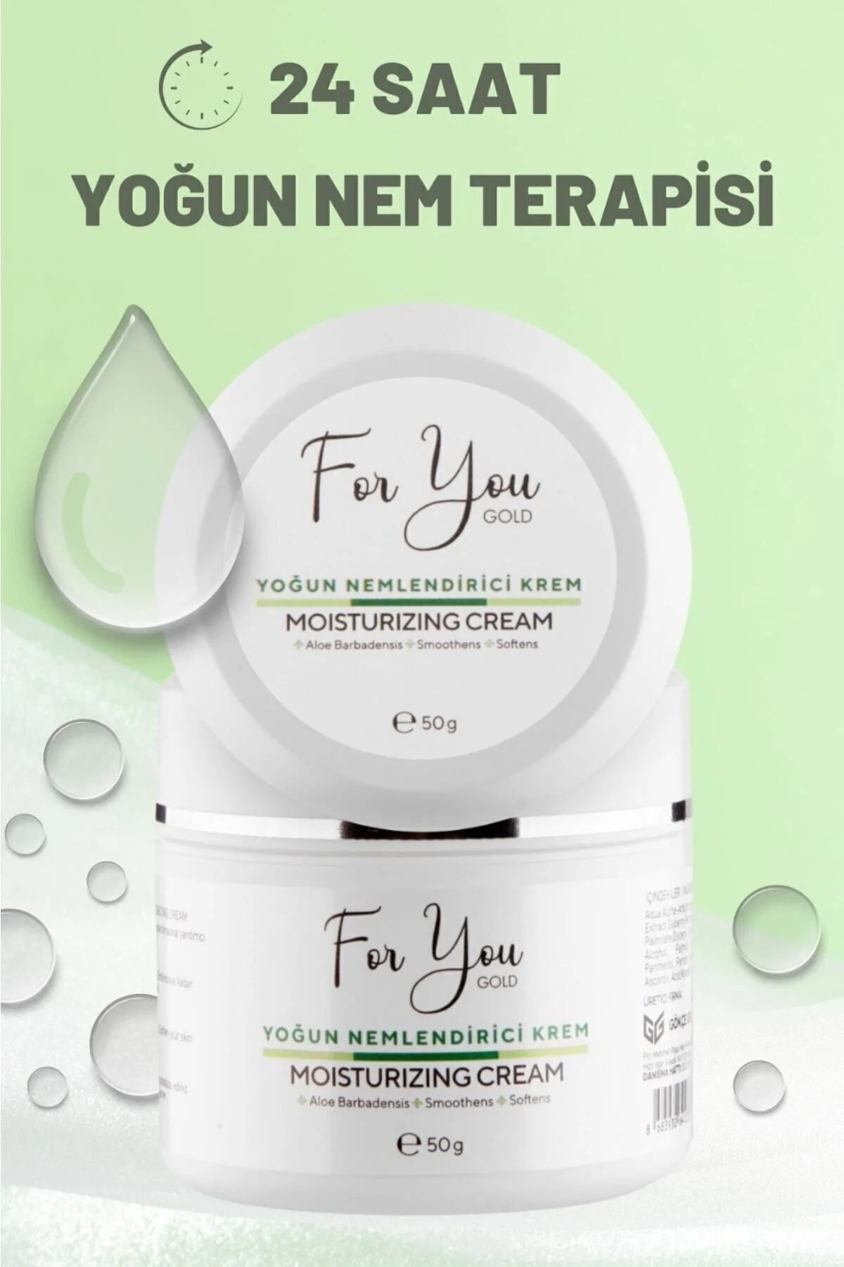 Su Bazlı Normal Ve Kuru Ciltler Için Yoğun Nemlendirici Krem (ALO