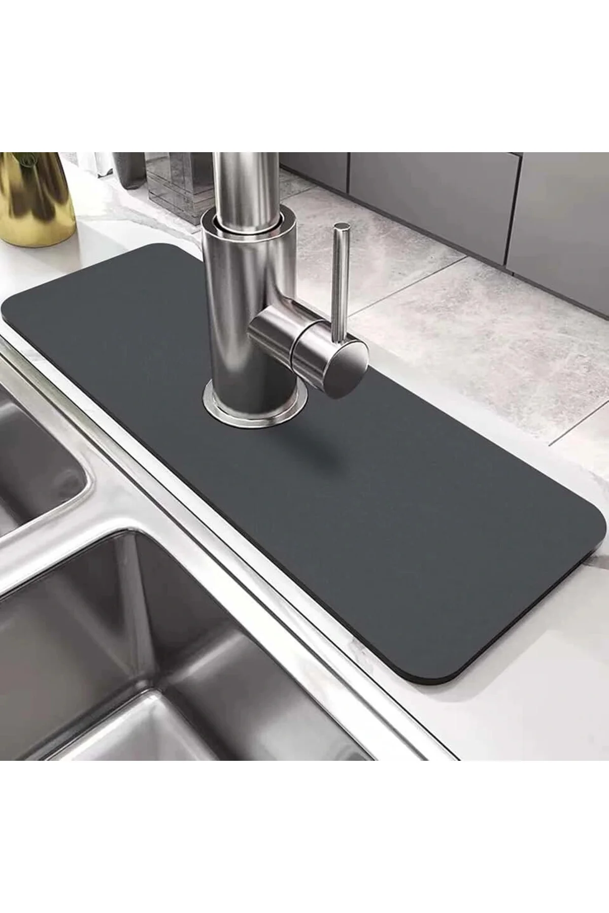 Su Emici Sihirli Mutfak Banyo Musluk Matı Lavabo Kenar Matı - Görsel 2