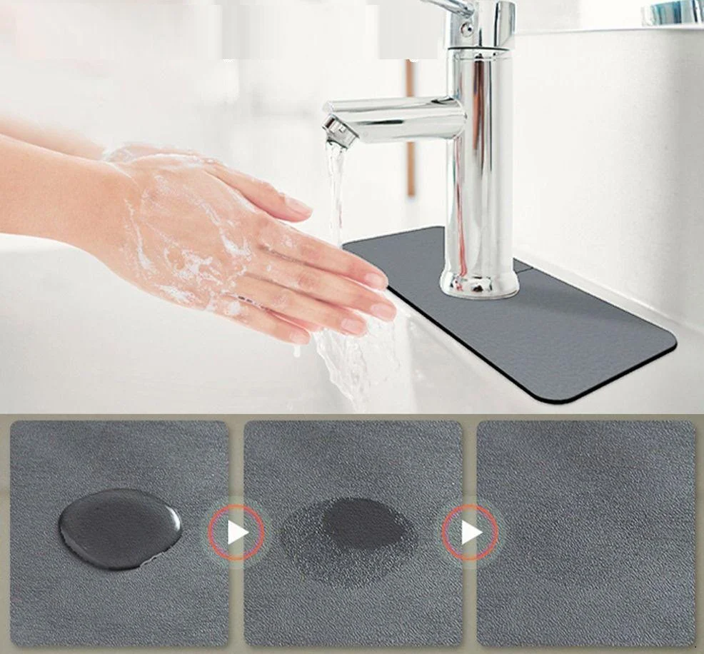 Su Emici Sihirli Mutfak Banyo Musluk Matı Labo Kenar Matı