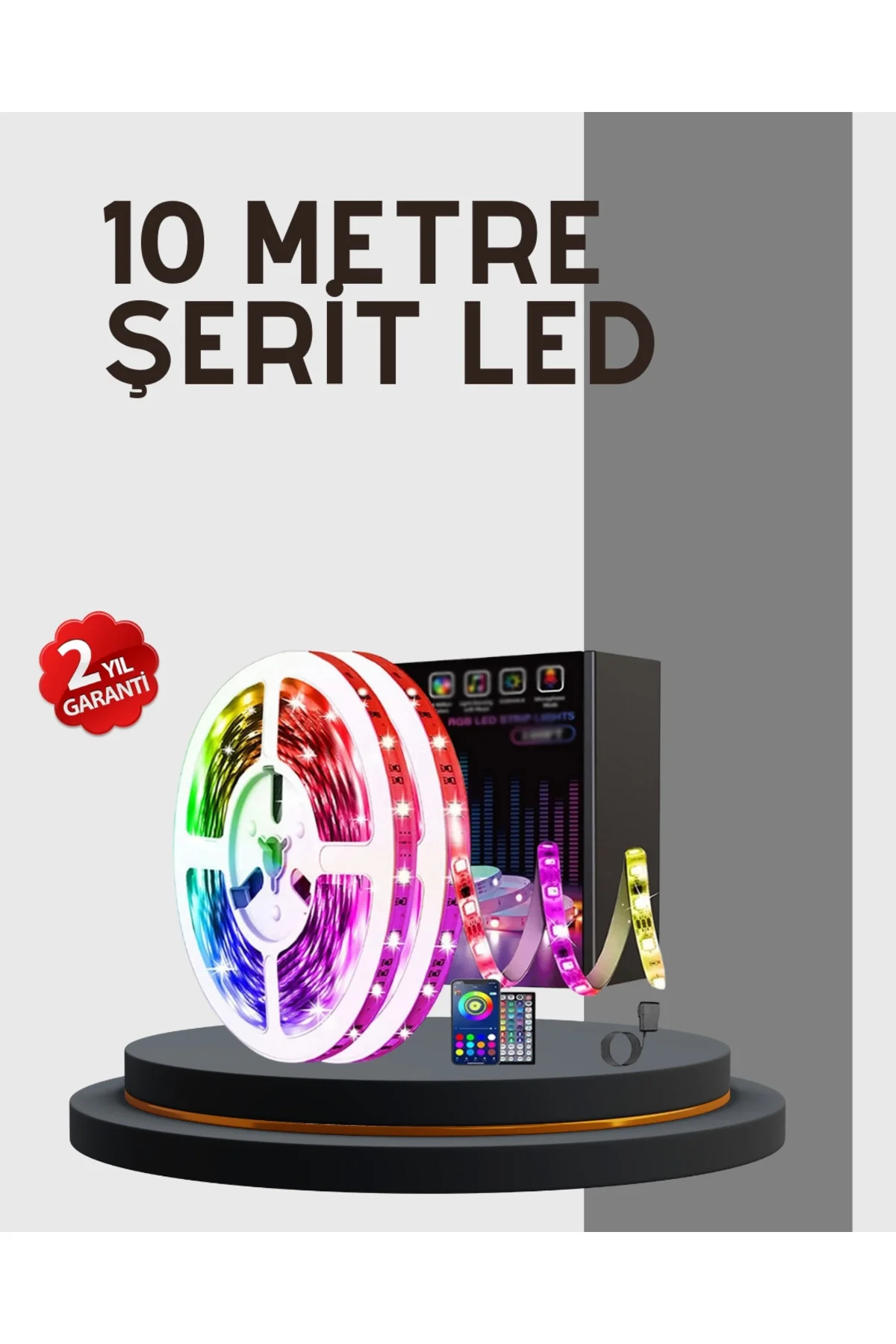 Su Geçirmez 10M Smart Şerit Led Tv Arkası Ve Oda Dekorasyonu İçin