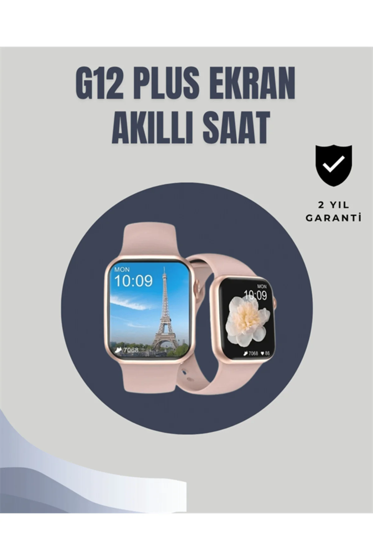 Su Geçirmez Akıllı Saat – 300 mAh Batarya, Sesli Arama, Uyku & Ad